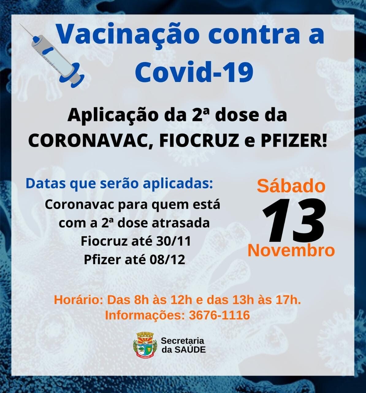 aplicacao-da-2-dose-das-vacinas-coronavac-pfizer-e-fiocruz
